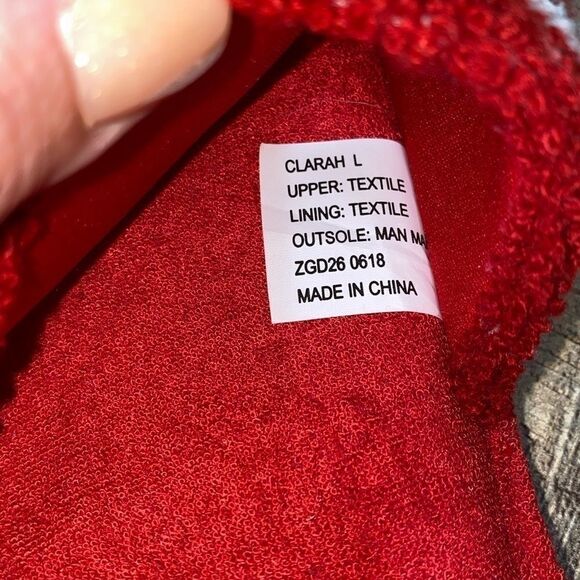 Bebe Clarah slippers red slides - Picture 7 of 7